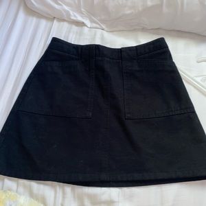 Black high waisted skirt